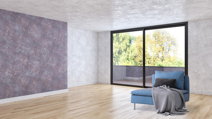 large luxury modern bright interiors room illustration 3D rendering