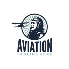 Pilot Plane Retro © Bayu