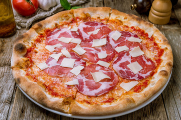 Italian meat pizza