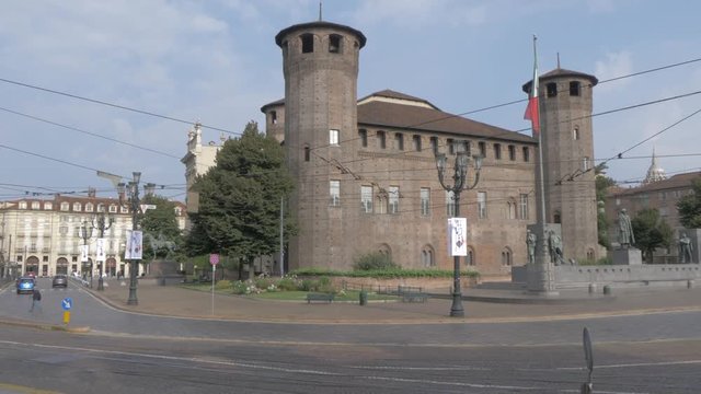 Castello degli Acaja in Piazza Castello, Turin, Italy, Europe
