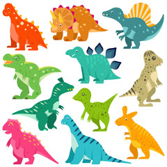 Dinosaurs vector set