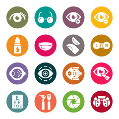 Ophthalmology icon set
