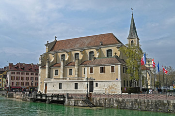 Naklejka premium Eglise Saint François de Sales, Annecy, Haute-Savoie, Avergne-Rhône-Alpes, France