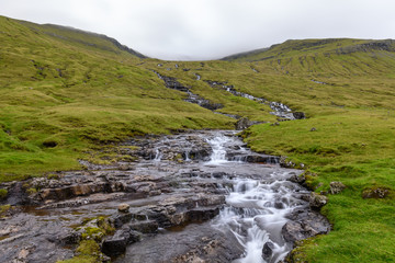 Waterfall in Faroe Islands