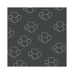 Fototapeta premium pattern of flowers isolated icon
