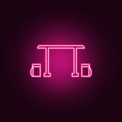 Abstract drawing the sign of infinity icon. Elements of Web in neon style icons. Simple icon for websites, web design, mobile app, info graphics