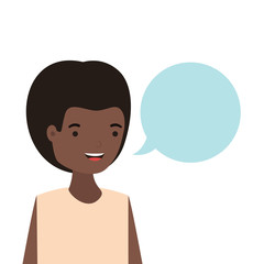 young man with speech bubble avatar character