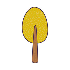 tree plant isolated icon