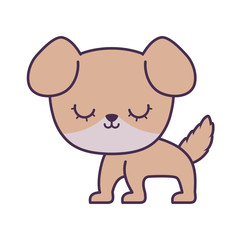 Obraz na płótnie Canvas cute dog animal isolated icon