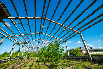 Fototapeta premium old abandoned farmhouse interior