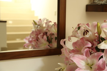 Beauty in mirror