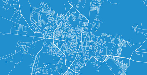 Fototapeta premium Mapa miasta miejskiego wektor San Miguel, Meksyk