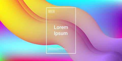 Modern Dynamic Flow Shapes with Fluid Glow Effect.