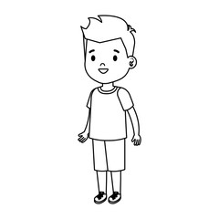 little boy kid character