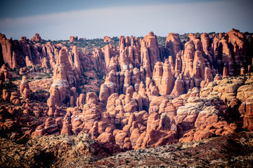 Devils garden at Arches National Park in Utah - travel photography