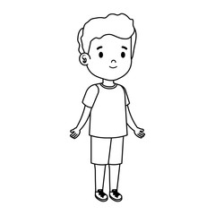 little boy kid character