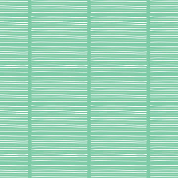 Hand Drawn Stripes Graphic Seamless Pattern. Sketchy Organic Horizontal  Texture Vector Illustration. Modern Mint Green Wallpaper Graphic Design. Scandi Scribble Lines. Home Decor Textile Background