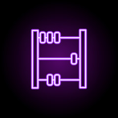 scores neon icon. Elements of finance and chart set. Simple icon for websites, web design, mobile app, info graphics