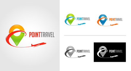 Point Travel Logo Template