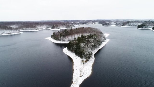 Lake Corbin in rural Kentucky, aerial