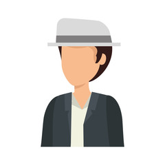 Obraz premium young man with elegant hat avatar character