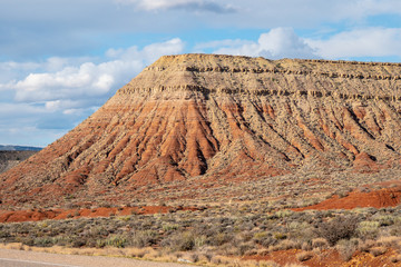 Red mountains at Snow Canyon in Utah - travel photography