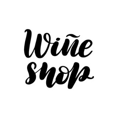 lettering wine shop