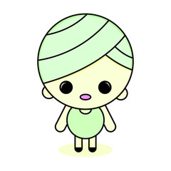 Cute kawaii Cartoon Baby Illustration. this is high resolution vector artwork. print ready vector design and ready to use anywhere.