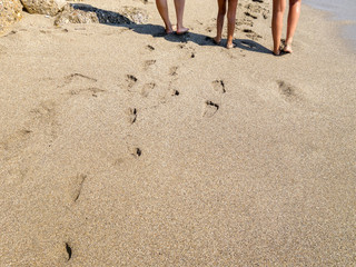 feet sand and beach