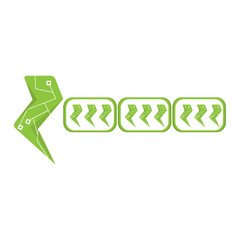 Isolated videogame bar with a thunder icon. Vector illustration design