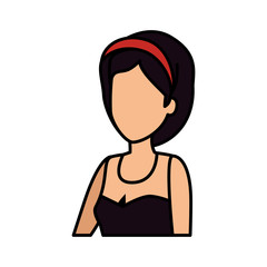 beautiful young woman character