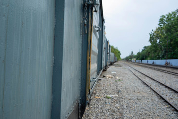 Fototapeta na wymiar Backgrounds Train bogie carry