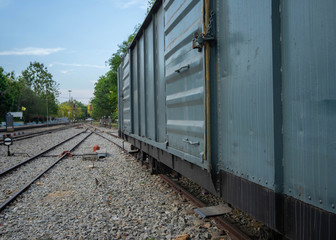 Fototapeta na wymiar Backgrounds Train bogie carry