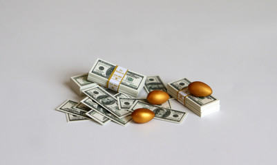 Money and golden eggs.