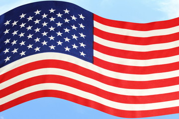 Obraz premium us usa or united states flag as background