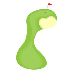 Isolated golf hole image. Vector illustration design