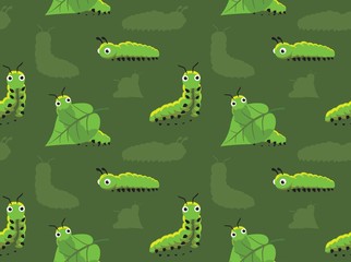 Caterpillar Cartoon Wallpaper