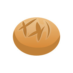 Isolated bread bowl image. Vector illustration design