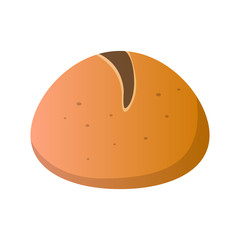Isolated colored bread image. Vector illustration design