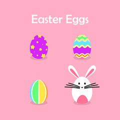 illustration of easter eggs collection for easter day