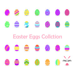 illustration of easter eggs collection for easter day