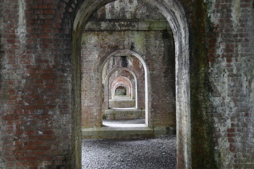 Fototapeta na wymiar 煉瓦のトンネル