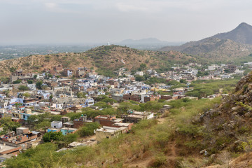 Fototapeta na wymiar View of Amber village. Rajasthan. India