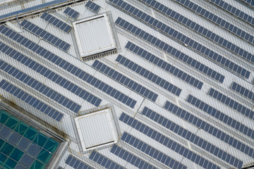 Solar Panel plant on roof top