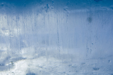 The texture of the ice. The frozen water.Winter background