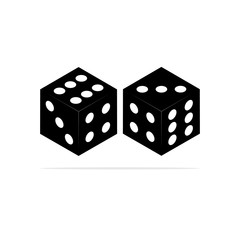 dice icon.Vector concept illustration for design.