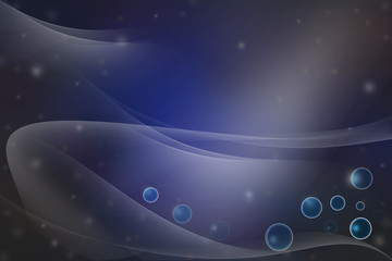 Dark blue tone background abstract soft curve.Illustration used in decoration and empty space for text.