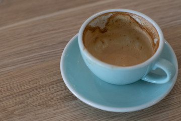 Empty coffee cup
