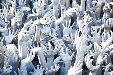 wat Rong Khun The famous White Temple in Chiang Rai, Thailand