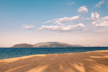 Evening beach. Vietnam. Nha chang.